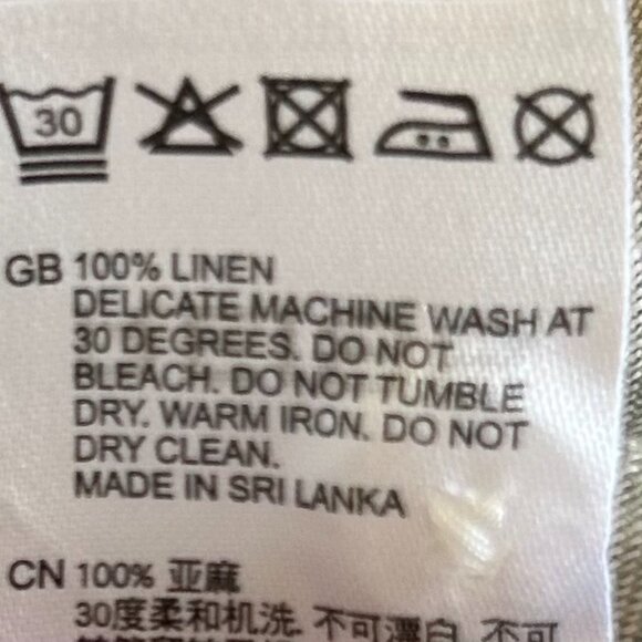 Reiss Nina Linen Open-Collar Overhead Shirt Sage Green Quiet Luxury 4 - Picture 9 of 10